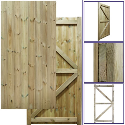 Premier Garden Supplies Heavy Duty H-Frame Tongue & Groove Gate