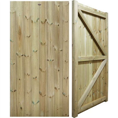 Premier Garden Supplies Heavy Duty H-Frame Tongue & Groove Gate 180cm (6ft) High x 90cm (3ft) Wide Ultra Strong Pedestrian Pathway