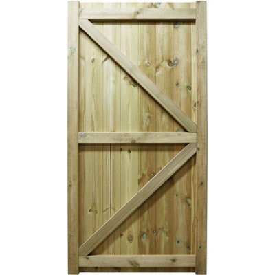 Premier Garden Supplies Heavy Duty H-Frame Tongue & Groove Gate 180cm (6ft) High x 90cm (3ft) Wide Ultra Strong Pedestrian Pathway - 4