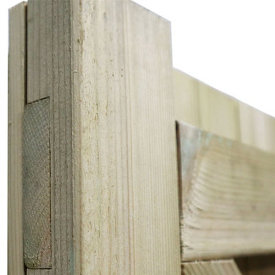 Premier Garden Supplies Heavy Duty H-Frame Tongue & Groove Gate 180cm (6ft) High x 90cm (3ft) Wide Ultra Strong Pedestrian Pathway - 7