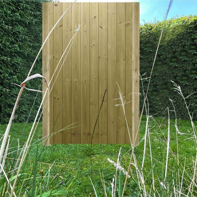 Premier Garden Supplies Pedestrian Gate 180cm (6ft) High x 105cm Wide Tongue & Groove Flat Top Fully Framed Single Swing Gate - 5