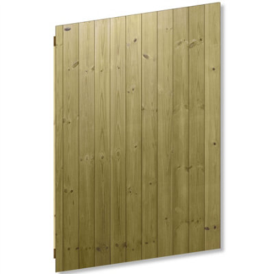 Premier Garden Supplies Pedestrian Gate 180cm (6ft) High x 120cm Wide Tongue & Groove Flat Top Fully Framed Single Swing Gate - 4