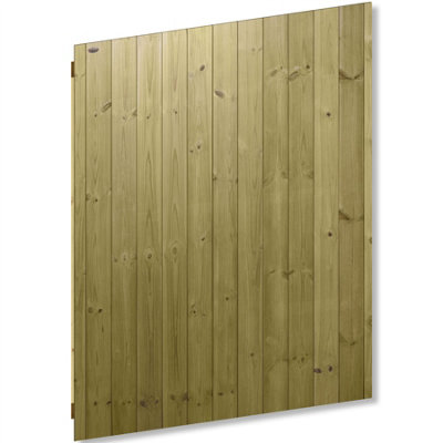 Premier Garden Supplies Pedestrian Gate 180cm (6ft) High x 135cm Wide Tongue & Groove Flat Top Fully Framed Single Swing Gate - 3