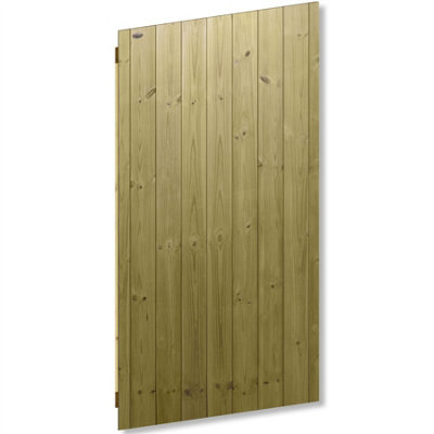 Premier Garden Supplies Pedestrian Gate 180cm (6ft) High x 90cm Wide Tongue & Groove Flat Top Fully Framed Single Swing Gate - 4