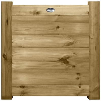 Premier Garden Supplies Pedestrian PATHWAY Gate Horizontal Tongue & Groove Boards Rebated in a Thick H-Frame (H) 3ft x (W) 3ft