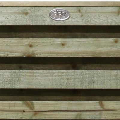 Premier Garden Supplies Roma Double Slotted (Pack of 7) Width: 6ft x Height: 3ft Venetian Fence Panel/Topper/Trellis