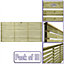 Premier Garden Supplies Roma Single Slotted (Pack of 10) Width: 6ft x Height: 3ft Venetian Fence Panel/Topper/Trellis