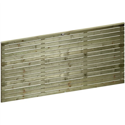 Premier Garden Supplies Roma Single Slotted (Pack of 10) Width: 6ft x Height: 3ft Venetian Fence Panel/Topper/Trellis