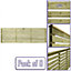 Premier Garden Supplies Roma Single Slotted (Pack of 8) Width: 6ft x Height: 2ft Venetian Fence Panel/Topper/Trellis
