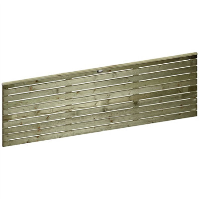 Premier Garden Supplies Roma Single Slotted (Pack of 9) Width: 6ft x Height: 2ft Venetian Fence Panel/Topper/Trellis