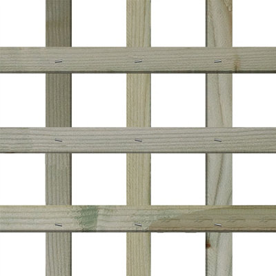 Premier Garden Supplies Triple Dome Privacy Square Trellis Width: 6ft (183cm) x Height: 2ft (60cm) Fence Topper Panel/Climber - 5