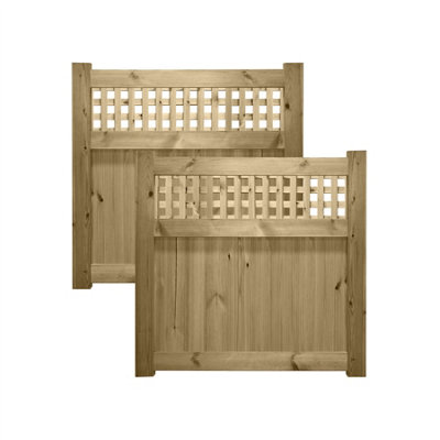 Premier Garden Supplies URBAN ELITE FORTRESS Driveway Gates Height: 4ft x Full Width: 8ft (240cm) Premier Squared