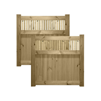 Premier Garden Supplies URBAN ELITE FORTRESS Driveway Gates Height: 4ft x Full Width: 8ft (240cm) Premier Tuscany