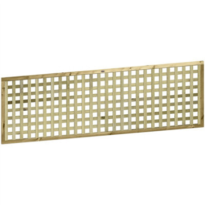 Premier Garden Supplies URBAN Square Trellis PACK OF 3 W.6ft (183cm) x H.2ft (60cm) Wooden Framed Plant Support Lattice - 3