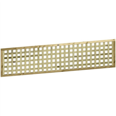 Premier Garden Supplies URBAN Square Trellis PACK OF 5 W.6ft (183cm) x H.1.5ft (45cm) Wooden Framed Plant Support Lattice