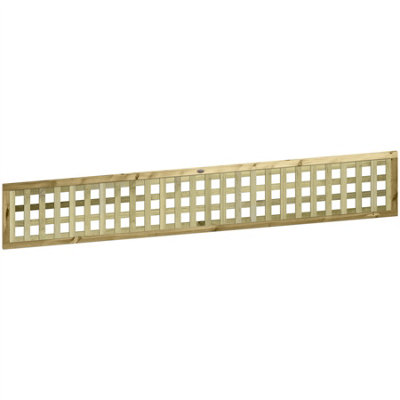 Premier Garden Supplies URBAN Square Trellis PACK OF 5 W.6ft (183cm) x H.1ft (30cm) Wooden Framed Plant Support Lattice - 10