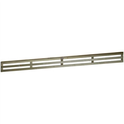 Premier Garden Supplies Vogue Horizontal Slatted (Pack of 3) Width: 6ft x Height: 0.5ft Flat Capped Fence Panel/Topper/Trellis - 3