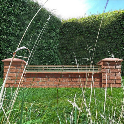 Premier Garden Supplies Vogue Horizontal Slatted (Pack of 3) Width: 6ft x Height: 0.5ft Flat Capped Fence Panel/Topper/Trellis - 4
