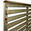 Premier Garden Supplies Vogue Horizontal Slatted (Pack of 3) Width: 6ft x Height: 1.5ft Flat Capped Fence Panel/Topper/Trellis