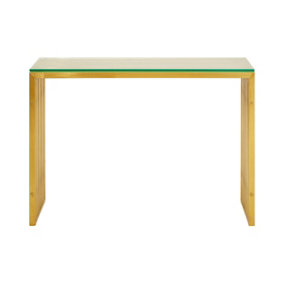 Premier Housewares Console Table, Gold, 110cm
