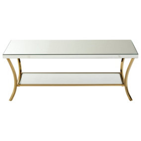 Premier Housewares Silver Coffee Table, Silver, 120cm