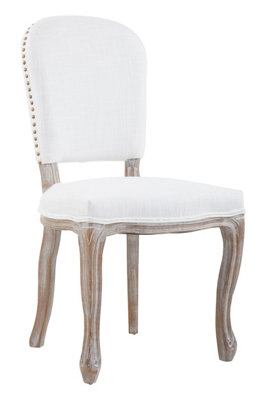 Premier Housewares White Winged Dining Chair