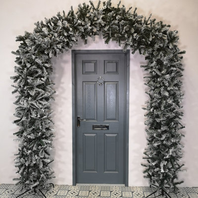 Premier Indoor 8ft Flocked Christmas PVC Tree Arch With Snow Tips Price Comparisons | Compare The Build