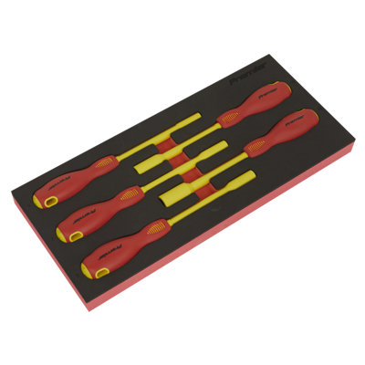 Premier Insulated Nut Driver Set 5 Pieces With Tool Tray VDE Approved ...