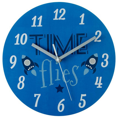 Premier Kids Kids Time Flies Wall Clock | DIY at B&Q