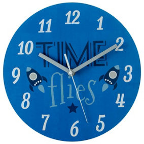 Premier Kids Kids Time Flies Wall Clock