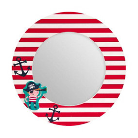 Premier Kids Pirate Mirror - Bathroom Mirror, Bedroom Mirror