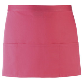 Premier Ladies/Womens Colours 3 Pocket Apron / Workwear (Pack of 2)