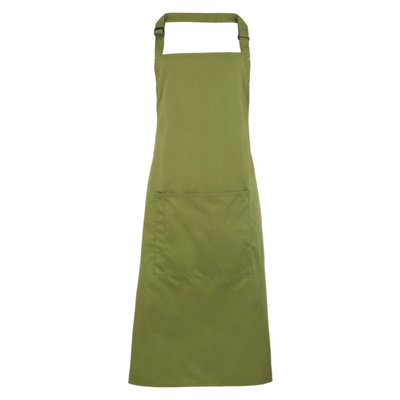 Premier Ladies/Womens Colours Bip Apron With Pocket / Workwear (Pack of 2)