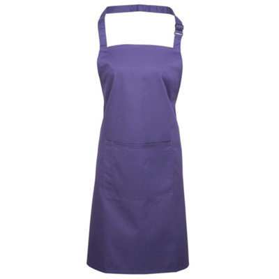 Premier Ladies/Womens Colours Bip Apron With Pocket / Workwear (Pack of 2)