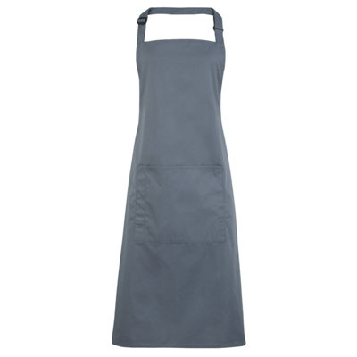 Premier Ladies/Womens Colours Bip Apron With Pocket / Workwear (Pack of 2)