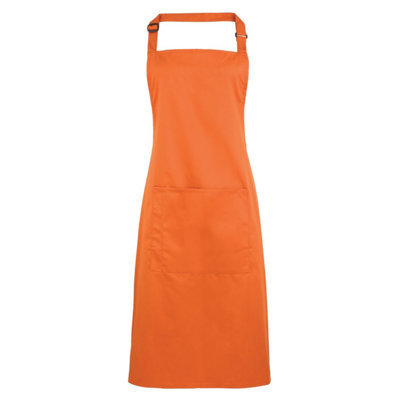 Premier Ladies/Womens Colours Bip Apron With Pocket / Workwear (Pack of ...