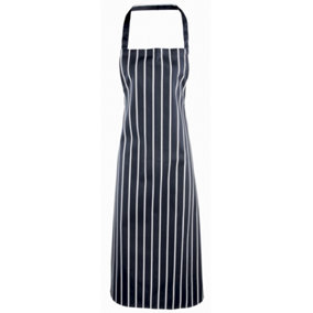 Premier Ladies/Womens Stripe Apron / Workwear (Butchers Style) (Pack of 2)