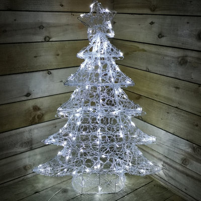 Premier Lit Soft Acrylic Christmas Tree With Twinkling LED Indoor Outdoor - 4