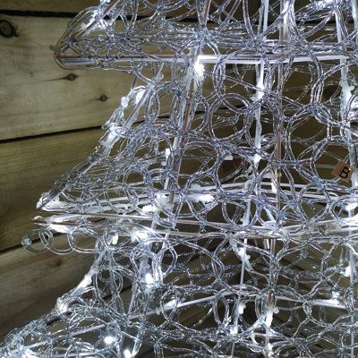 Premier Lit Soft Acrylic Christmas Tree With Twinkling LED Indoor Outdoor - 5
