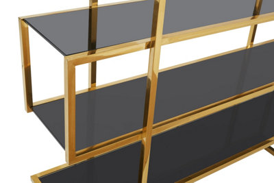 Premier Maze Design Gold Luxe Bookshelf