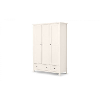 Premier Pure White 3 Door Combination Wardrobe