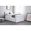 Premier Pure White Single Bed 3ft (90cm) + Pull Out