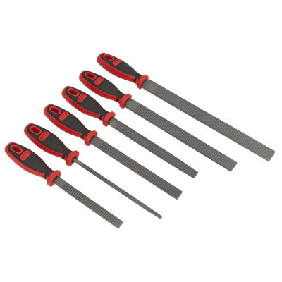 Premier Rasp File Set 6 Pieces Flat/Half Round/Round 200-300mm ...