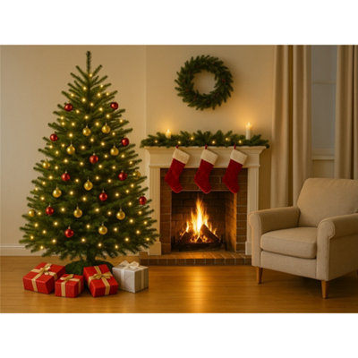 Premier SPRUCE Christmas Tree - Fresh Norway Cut - 2.0m to 2.5m (200cm ...