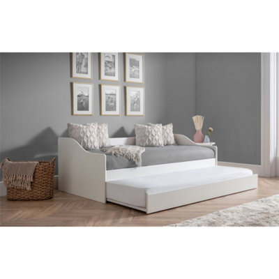 Premier Surf White Day Bed Single 3ft 90cm Pull Out Bed Guest Bed