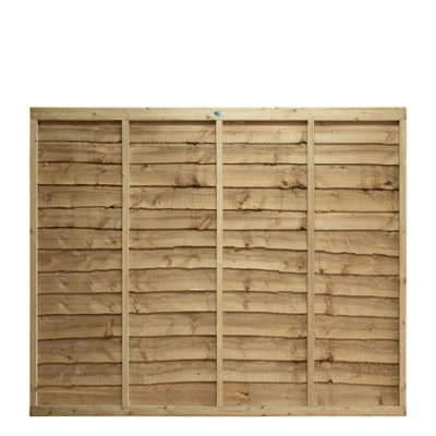 Premier Traditional Lap Panels Wooden Fence 3 Pack 6ft x 5ft Overlap ...