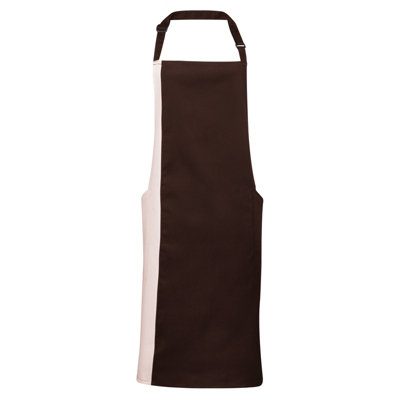 Premier Unisex Contrast Workwear Bib Apron (Pack of 2)