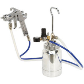 PREMIUM 1.8mm Pressure Pot Spray Gun / Airbrush - 2L - Portable Bulk Spraying