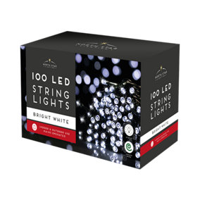 Premium 100 Led Mains Christmas Lights - Bright White