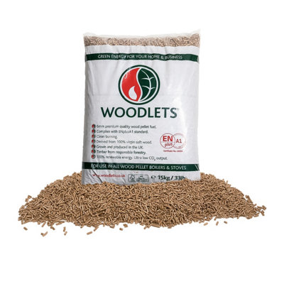 Premium 100% Natural Odourless Chemical-Free Ooni Pizza Oven Wood Pellets 1 x 15kg